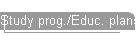 Study prog./Educ. plans